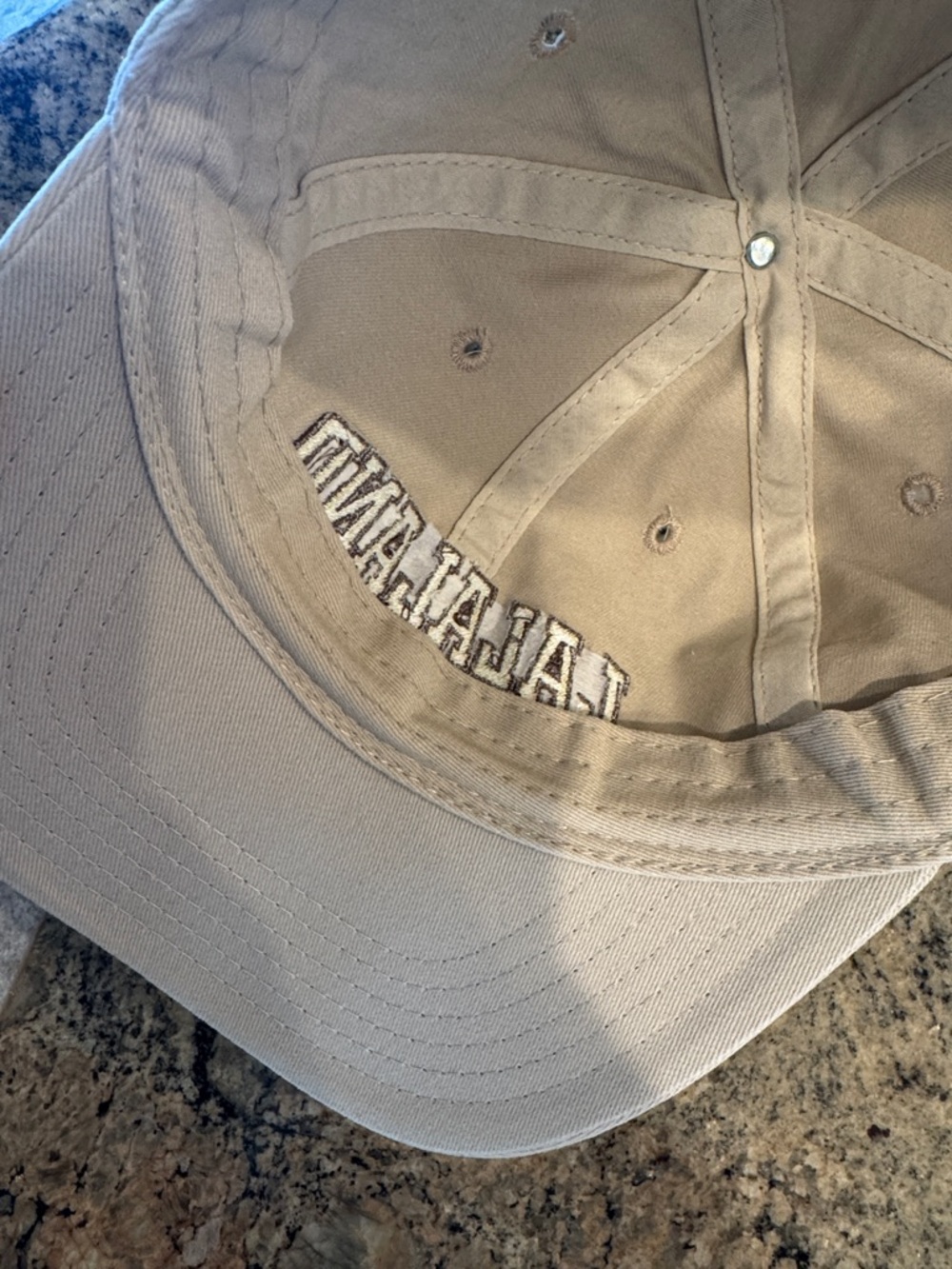 LALALAND Embroidered Baseball Cap - Beige - Picture 5 of 6